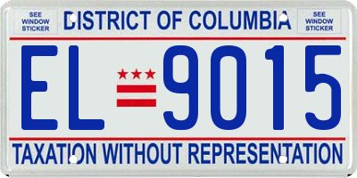 DC license plate EL9015