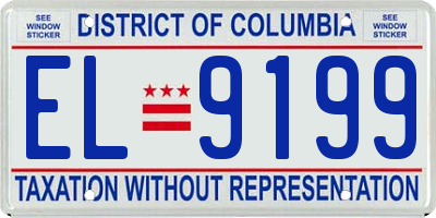 DC license plate EL9199