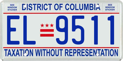 DC license plate EL9511