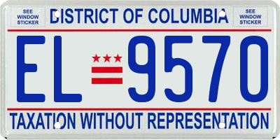 DC license plate EL9570