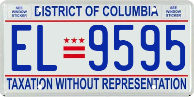 DC license plate EL9595