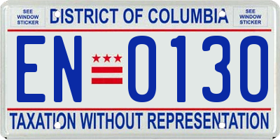 DC license plate EN0130