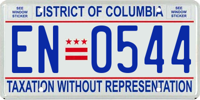 DC license plate EN0544