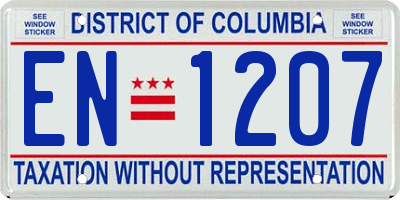 DC license plate EN1207