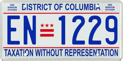 DC license plate EN1229
