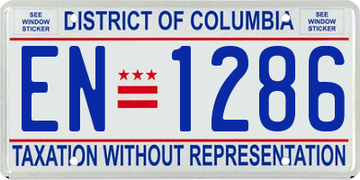 DC license plate EN1286