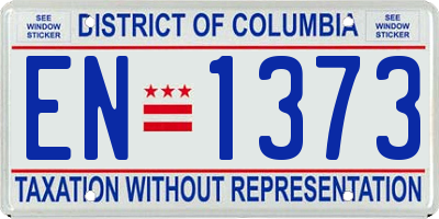 DC license plate EN1373