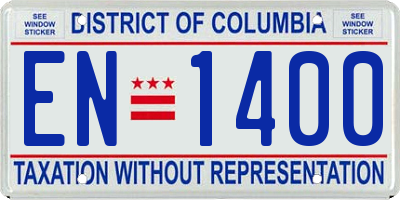 DC license plate EN1400