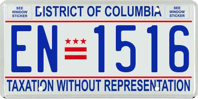 DC license plate EN1516