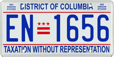 DC license plate EN1656