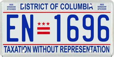 DC license plate EN1696