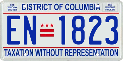 DC license plate EN1823