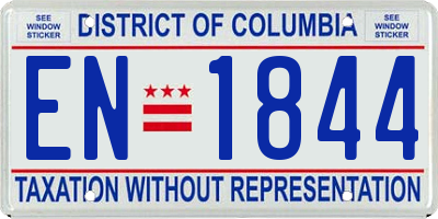 DC license plate EN1844
