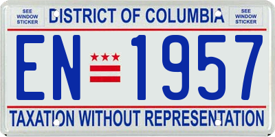 DC license plate EN1957