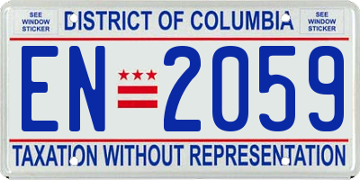 DC license plate EN2059