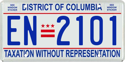 DC license plate EN2101