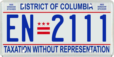 DC license plate EN2111