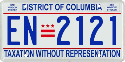 DC license plate EN2121