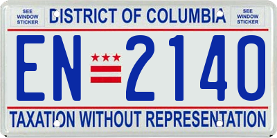 DC license plate EN2140