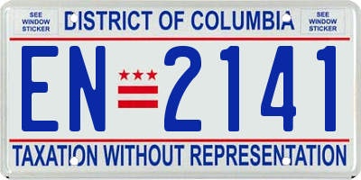 DC license plate EN2141