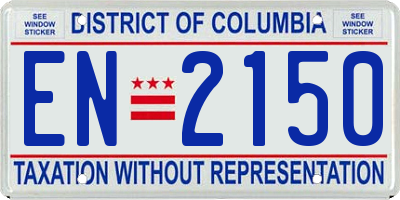 DC license plate EN2150