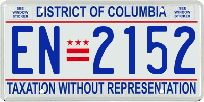 DC license plate EN2152