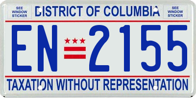 DC license plate EN2155