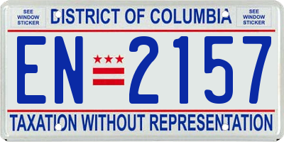 DC license plate EN2157
