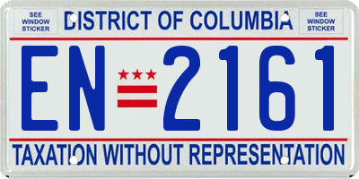 DC license plate EN2161