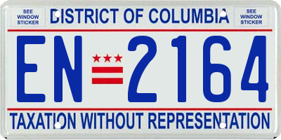 DC license plate EN2164