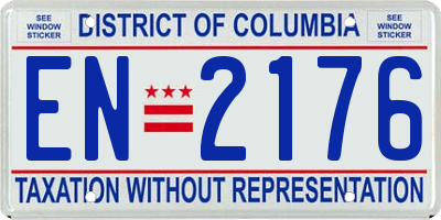 DC license plate EN2176
