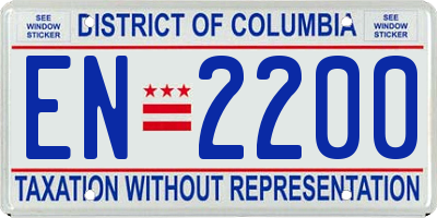 DC license plate EN2200