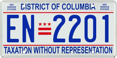 DC license plate EN2201