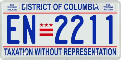 DC license plate EN2211