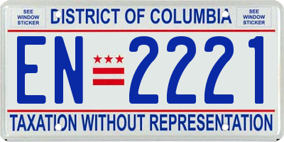 DC license plate EN2221