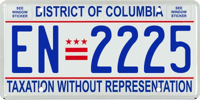 DC license plate EN2225