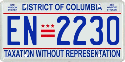 DC license plate EN2230