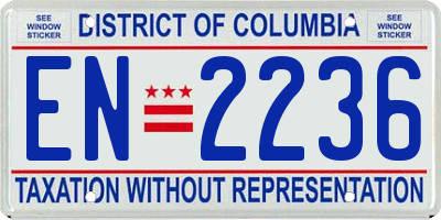 DC license plate EN2236
