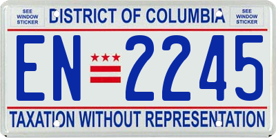 DC license plate EN2245