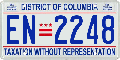 DC license plate EN2248