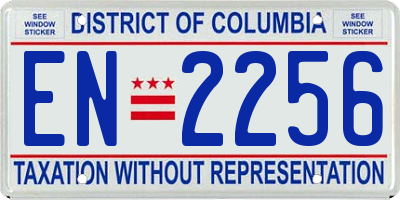 DC license plate EN2256