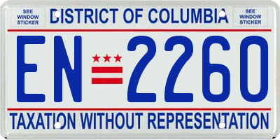 DC license plate EN2260