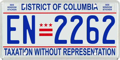 DC license plate EN2262