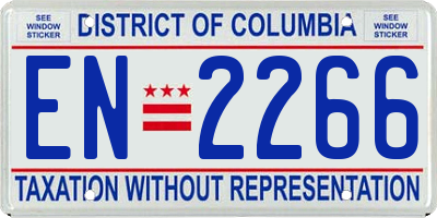 DC license plate EN2266