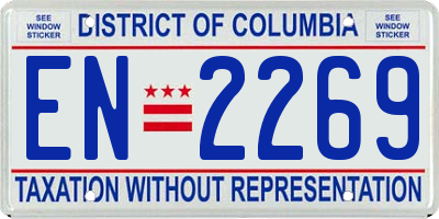 DC license plate EN2269