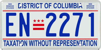 DC license plate EN2271