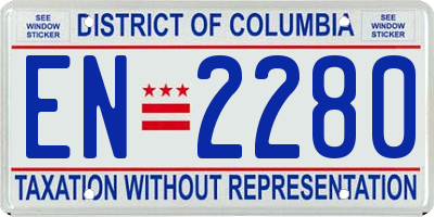 DC license plate EN2280