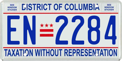 DC license plate EN2284