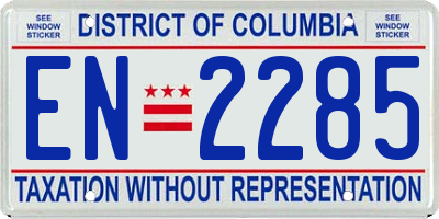 DC license plate EN2285