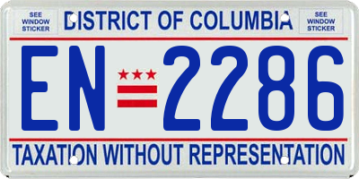 DC license plate EN2286